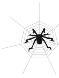 Halloween Decorations Spider Outdoor 59" Halloween Spider With 126" Tarantula Mega Spider Web Hairy Poseable Scary Spider Outdoor Yard Creepy D