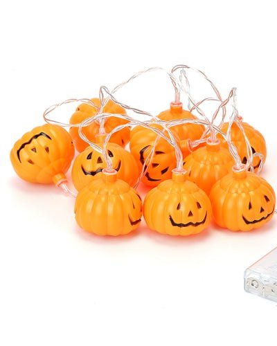 Fresh Fab Finds Halloween String Lights 59IN Total Length Pumpkin LED Lamps Battery Powered Decorative Holiday Lights For Indoor Decor product