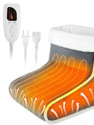 Heating Pad For Foot Electric Heated Foot Warmer Soft Leg Warmer Boots With 6 Level Heating 4 Level Timing