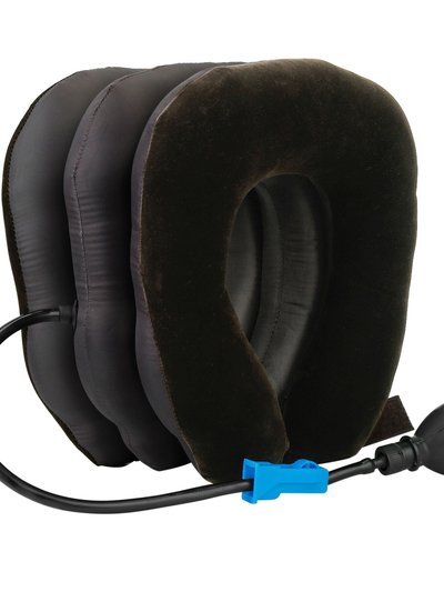 Fresh Fab Finds Inflatable Neck Traction Pillow - Travel Support For Neck, Shoulder & Spine Alignment - Black product