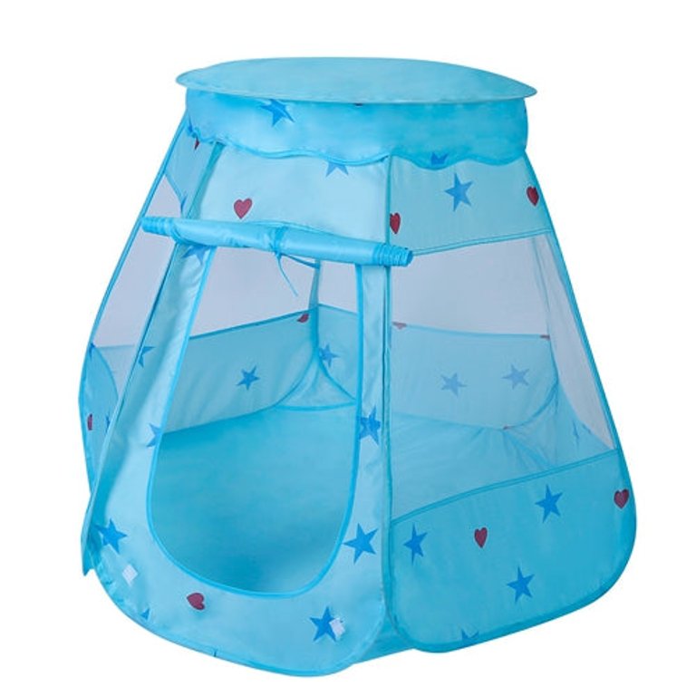 Kids Pop Up Game Tent Prince Princess Toddler Play Tent Indoor Outdoor Castle Game Play Tent Birthday Gift For Kids - Blue