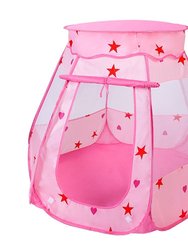 Kids Pop Up Game Tent Prince Princess Toddler Play Tent Indoor Outdoor Castle Game Play Tent Birthday Gift For Kids - Pink