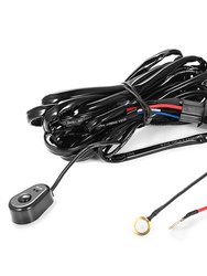 LED Light Bar Wiring Harness Kit 280W 12V 40A Power Relay Fuse On/Off Switch 10ft Length Universal Fitment Light Bar Accessories