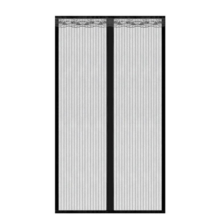 Magnetic Mesh Curtain Hands-free Fly Mesh Door Curtain 39x82” Self-adhesive Door Screen Anti Mosquito Bugs