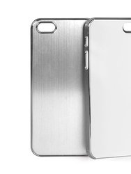 Metal Aluminum Chrome Hard Case For iPhone 5 - Silver