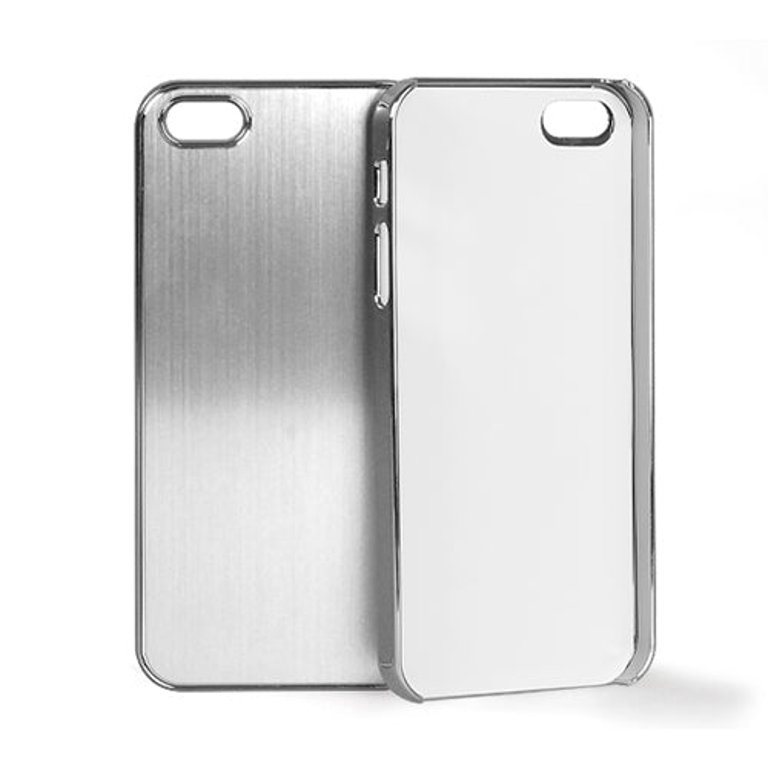 Metal Aluminum Chrome Hard Case For iPhone 5 - Silver