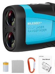 MiLESEEY Professional Precision Laser Golf Rangefinder 600m/656Yard 6X Magnification Distance Angle Speed Measurement For Golf Hunting - Black