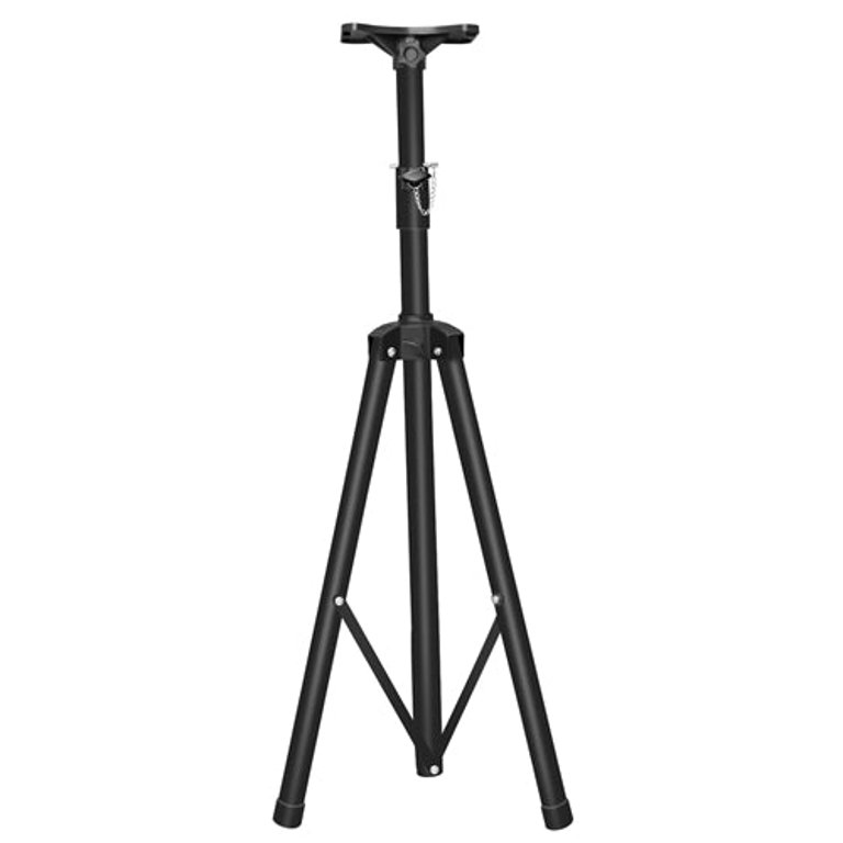 Pa Speaker Tripod Stand Heavy Duty Height Extendable Adjustable Pole Mount Rack w/ 132LBS Max Load - Black