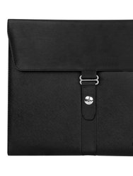 Padfolio Portfolio Folder Business Document Organizer PU Leather Padfolio Holder Case For 9.7" iPad Tablet Business Cards - Black