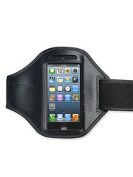 Phone Armband Case Adjustable Sweat-Resistant Armband Phone Holder Fit For iPhone5 Or Cellphones Under 4" - Black