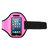 Phone Armband Case Adjustable Sweat-Resistant Armband Phone Holder Fit For iPhone5 Or Cellphones Under 4" - Hot Pink
