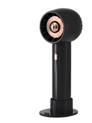 Pocket Personal Fan With 3 Speeds - Rechargeable & Portable - Black