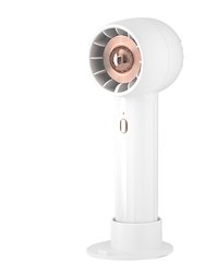 Pocket Personal Fan With 3 Speeds - Rechargeable & Portable - White