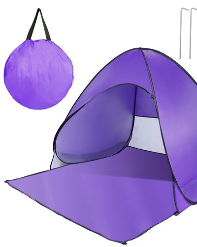 Fresh Fab Finds Pop Up Beach Tent Sun Shade Shelter Anti-UV Automatic Waterproof Tent Canopy For Outdoor Beach Camping Fishing P - Purple product