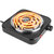 Portable 1000W Electric Single Burner Hot Plate Stove - Non Slip Feet, 5 Temp Adjustments - Black - 1 Burner