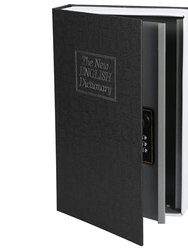 Portable Book Safe With 3-Digit Combination Lock Diversion Safe Money Jewelry Storage Box - Black