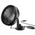 Portable Car Cooling Fan 3 Speeds USB Backseat Clip Fan For SUV RV Pickup, Dashboard & Window Suction - Black