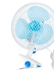 Portable Clip-On Fan - 2 Speeds, Quiet, Adjustable Tilt, Auto Shaking, Wall Mount - Ideal for Desk, Office, Home, Baby Strollers