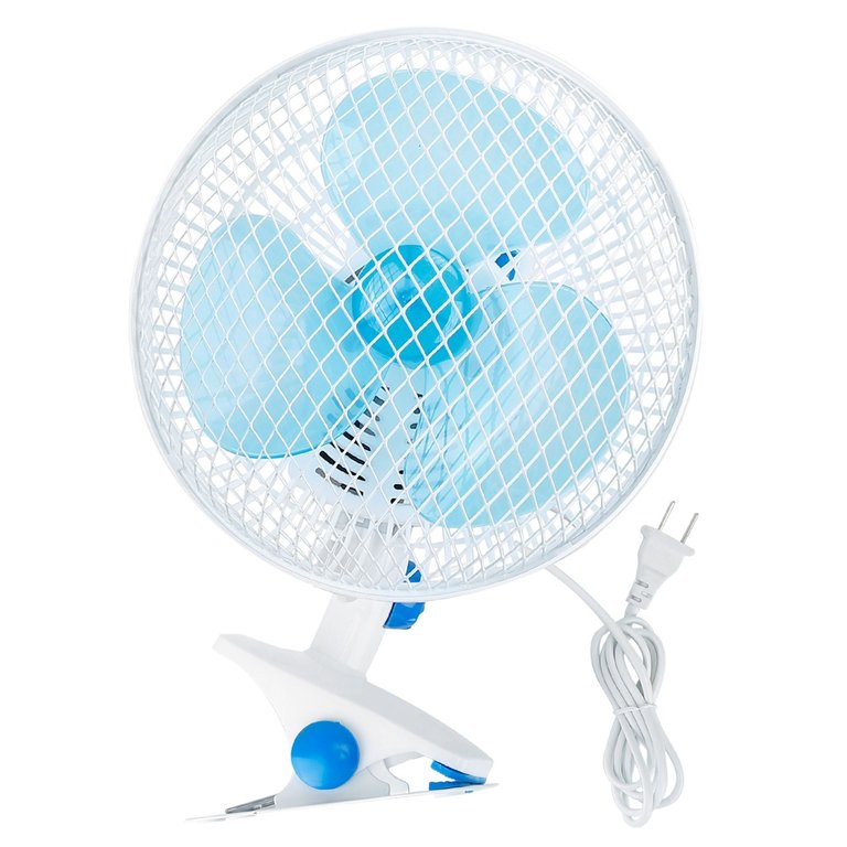 Portable Clip-On Fan - 2 Speeds, Quiet, Adjustable Tilt, Auto Shaking, Wall Mount - Ideal for Desk, Office, Home, Baby Strollers