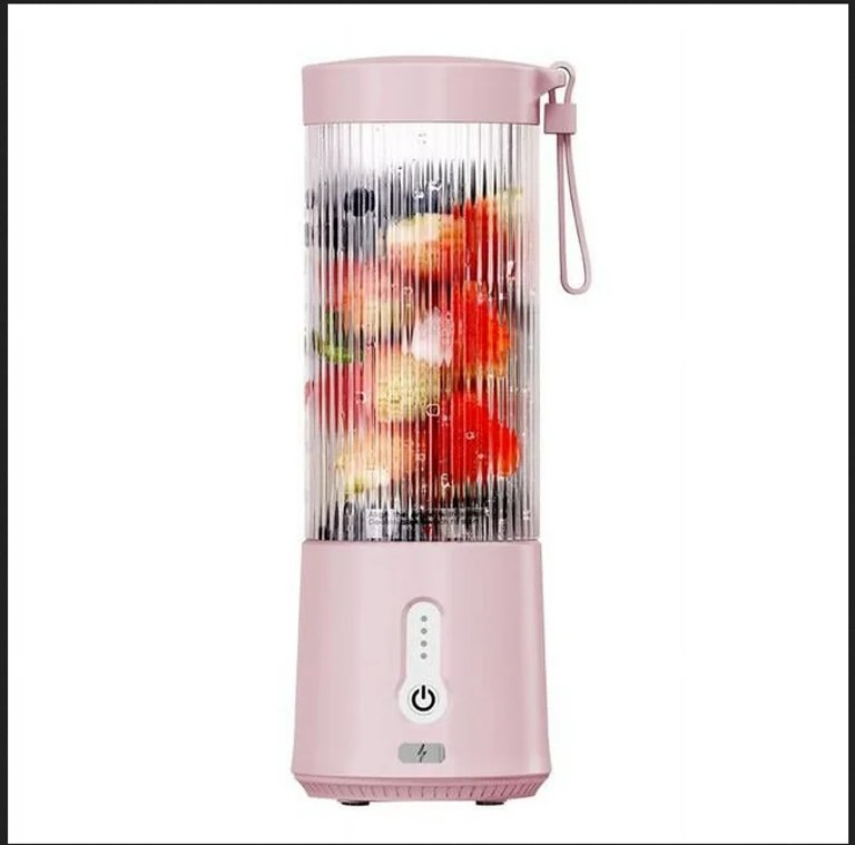 Portable Fruit Blender - 450ML/15.2OZ, 6 Blades, Rechargeable - Perfect For Shakes, Smoothies, and Juice 
