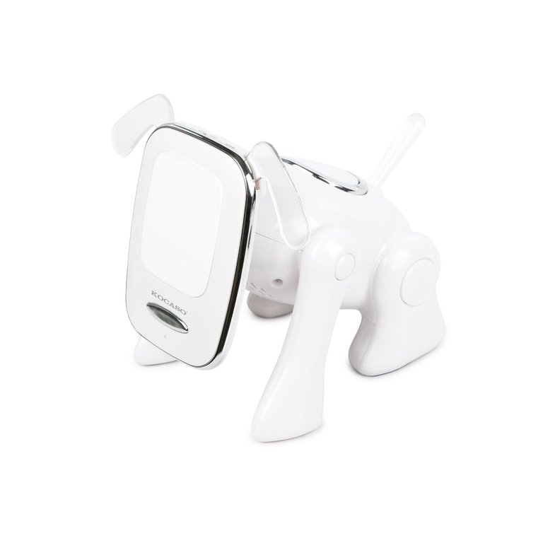 Portable Mini Puppy Dog Wireless Speaker With Built-In Mic, FM Radio, Stereo Bass, MMC Card Slot, USB Port - For Cellphone - White
