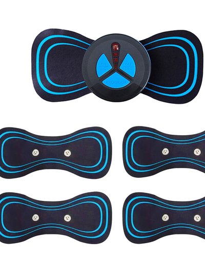 Fresh Fab Finds Portable Neck Massager Pads - 5 Pack, Reusable & Long-Lasting - Black product