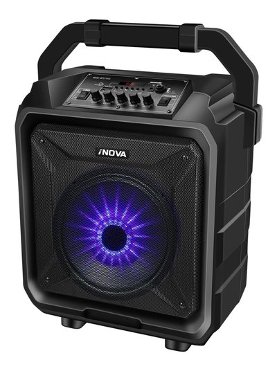 Fresh Fab Finds Portable Wireless Party Speaker With Disco Lights - Black product