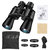 Portable Zoom Binoculars with FMC Lens Low Light Night Vision For Bird Watching Hunting Sports Events Concerts Adults Kids - Black