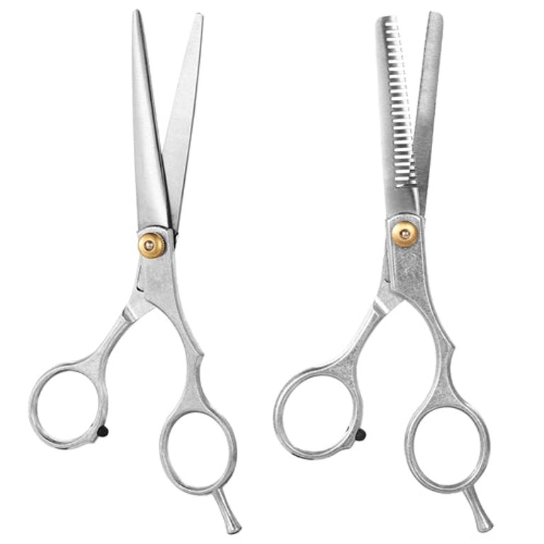 Professional Hair Cutting Scissors Set Hairdressing Salon Barber Shears Scissors With PU Leather Case