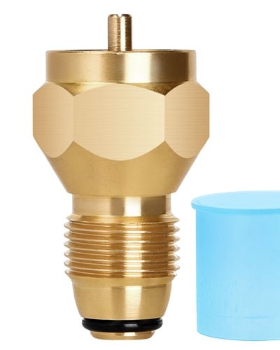 Fresh Fab Finds Propane Tank Refill Adapter 1Lb LP Gas Cylinder Tank Coupler Heater Solid Brass product