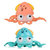 Rechargeable Baby Crawling Octopus Toy With Music LED Lighting Children Electric Moving Walking Kid Toy - Pink