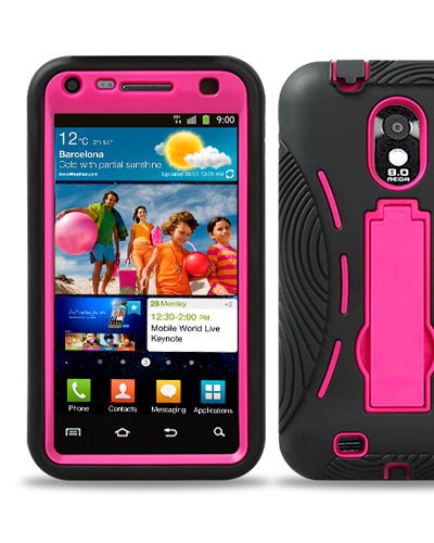 Fresh Fab Finds Samsung Galaxy S2 Epic Touch 4G D710 Pink Hybrid 2pc Stand Case Cover product