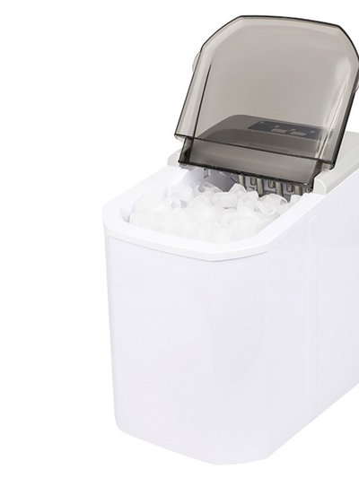 Fresh Fab Finds Self-cleaning Electric Ice Maker: 33LBS/24Hrs, Bullet Ice, for Home Kitchen, Office, Party - White product