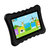 Shock-Resistant Silicone Snap-On Case With Stand For 7" Tablets - Black