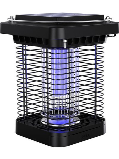 Fresh Fab Finds Solar Bug Zapper: Powerful, Waterproof, Indoor/Outdoor - 1076Sq.Ft Range, Insect Killer - Black product