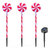 Solar Christmas Candy Light Set Of 3 IP65 Waterproof Solar Lollipops Stake Lamp For Outdoor Christmas Decorative Light - Multi