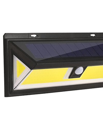 Fresh Fab Finds Solar Lights 180 LEDs Solar Wall Light Outdoor Motion Sensor Lamp IP65 Waterproof 120° Sensing 270°Wide Lighting Angle - Black product