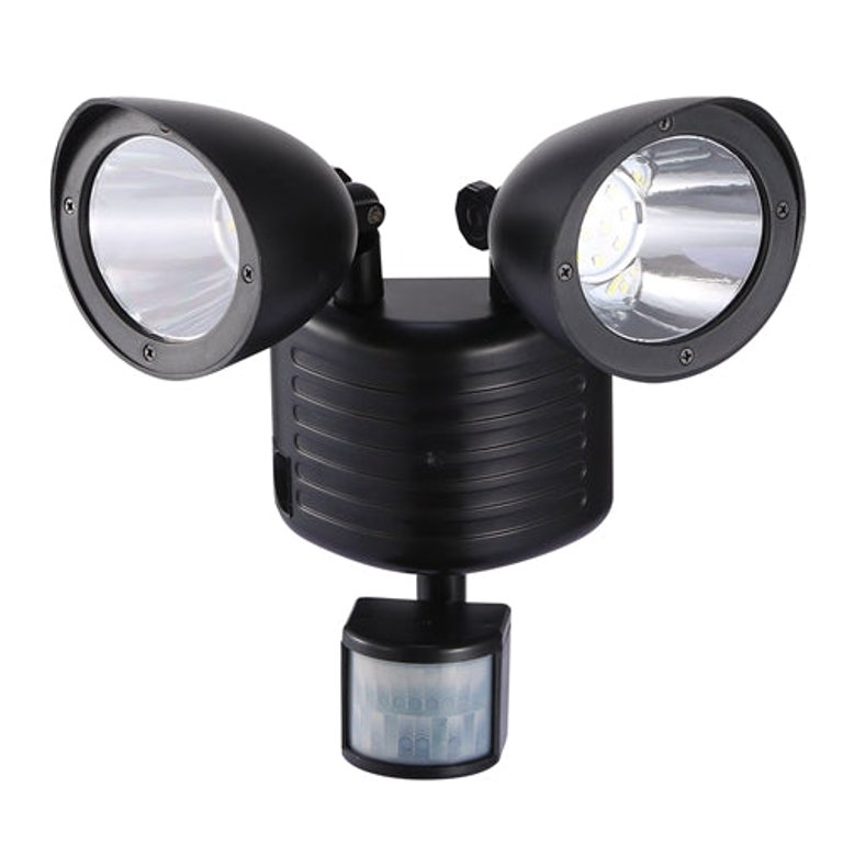 Solar Lights 22LEDs Outdoor Security Lights Motion Sensor IP44 Water-Resistant 360° Rotatable Dual Heads Solar Wall Light