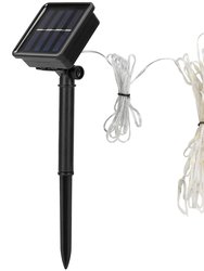Solar Umbrella Lights Outdoor Parasol String Light 8 Lighting Mode Waterproof 104 LED 8 Bundles Warm White For Patio Garden Outdoor