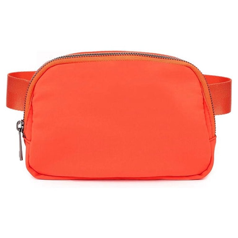 Sport Fanny Pack Unisex Waist Pouch Belt Bag Purse Chest Bag - Orange - Orange