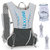 Sport Hydration Vest Running Backpack With 15oz 50oz Water Bladder Adjustable Strap Storage Bag For Trail Running Marathon Race Hiking - Gray