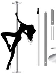 Stripper Dance Pole 45mm Spinning Static Dancing Pole With 88-108.1in Adjustable Height 551LBS Weight Capacity for Fitness Exercise Party Home Club Gy