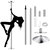 Stripper Dance Pole 45mm Spinning Static Dancing Pole With 88-108.1in Adjustable Height 551LBS Weight Capacity for Fitness Exercise Party Home Club Gy