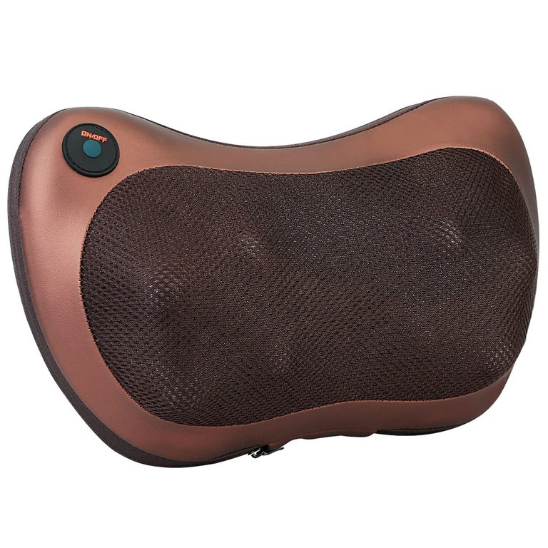 Thermo Neck Massage Pillow - Kneading Massager For Car & Home - Pain Relief & Relaxation