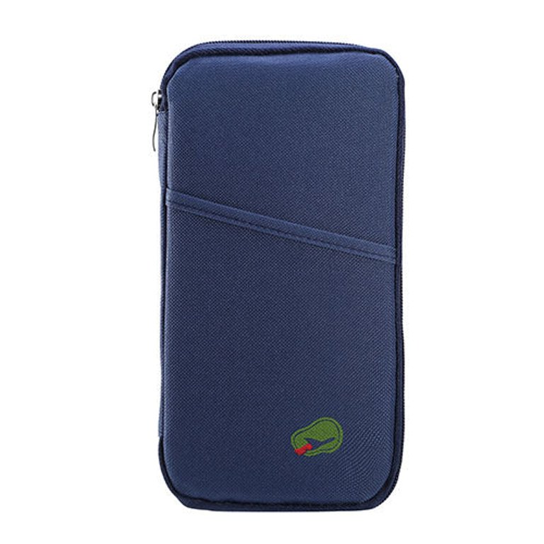 Travel Passport Wallet 12 Cells Ticket ID Credit Card Holder Water Repellent Documents Phone Organizer - Royal Blue - Royal Blue