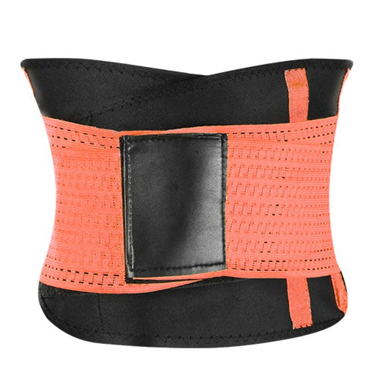 U-Shaped Slimming Waist Belt Body Abdominal Shapewear Sport Tummy Cincher Bands Office Ladies Postpartum Mothers - Orange - Red
