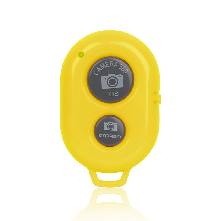 Unique Wireless Shutter Remote Controller For Android And iOS Devices - Yellow