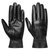 Unisex Leather Winter Warm Gloves Outdoor Windproof Soft Gloves Cycling Skiing Running Cold Winter Gloves - Black - Large - Black