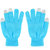 Unisex Winter Knit Gloves Touchscreen Outdoor Windproof Cycling Skiing Warm Gloves - Blue - Blue