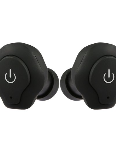 Fresh Fab Finds Waterproof True Wireless Earbuds with Mic - CSR V4.2, Apt-X, Noise Cancelling - Black product